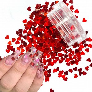 Nail Decoration Red Heart