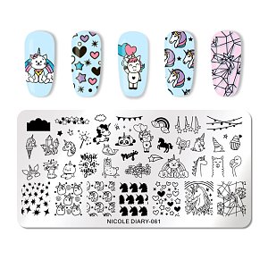 Nail Stamping Art Board 12cm x 6cm