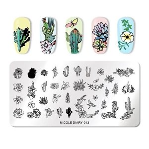 Nail Stamping Art Board 12cm x 6cm