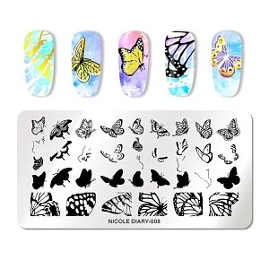 Nail Stamping Art Board 12cm x 6cm