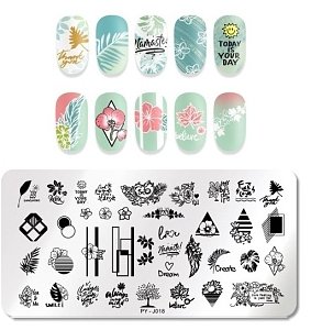 Nail Stamping Art Board 12cm x 6cm
