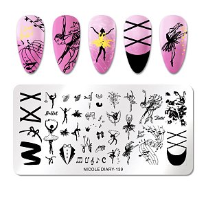 Nail Stamping Art Board 12cm x 6cm