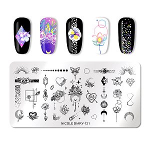 Nail Stamping Art Board 12cm x 6cm
