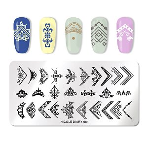 Stamping Schablone  12cm x 6 cm