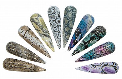 Nagelofolien Box Snake Animal Print