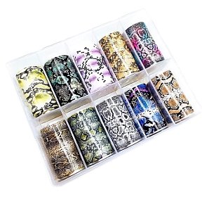 Nagelofolien Box Snake Animal Print