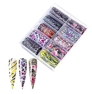 Foil Νυχιών Animal Print Σετ 10τμχ