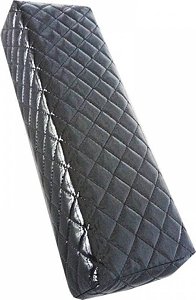 Manicure Leather Arm Rest Quilted Black