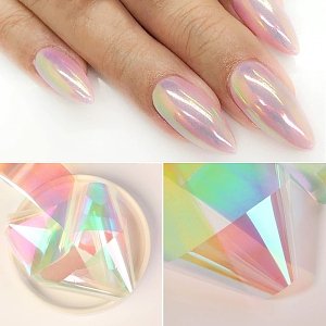 Nail Art Foil Transparent Iridescent