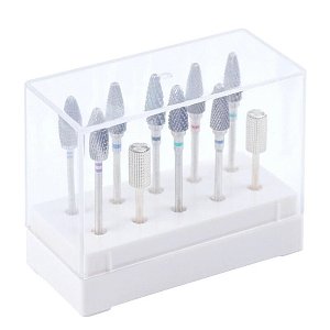 Nail Drill bits Storage Case 10pcs