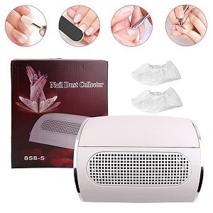 Nail Dust Absorber with 3 Fans White