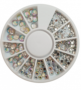 Nail Art Rhinestone White 380pcs