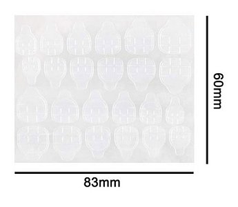 Double Sided Nail Tips Stickers 24pcs