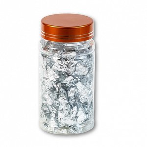 Nail Art Silver leaves