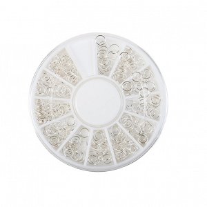 Nail Art Earrings Silver
