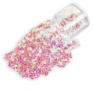 Nail Accessories Flakes Small Clear Iridescent 10g