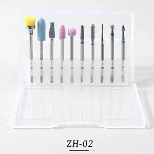 Nail Drill Replacement Bits for Nail Manicure 10pcs Case