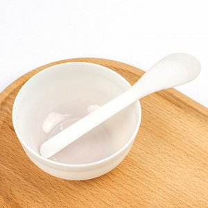 Face Mask Bowl with Spatula White