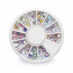 Iridescent Rhinestones Multicolor 100pcs