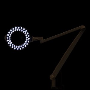 Arbeitsplatzleuchte mit Lupe und LED