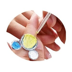 Color Mixing Palette Ring Shape