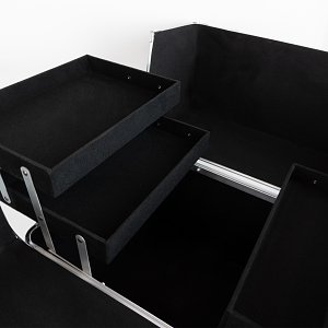Professional Aluminum Wheeled Beautycase Silver