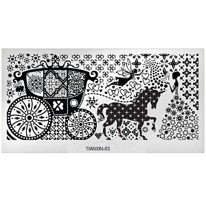 Stamping Schablone 12cm x 6cm