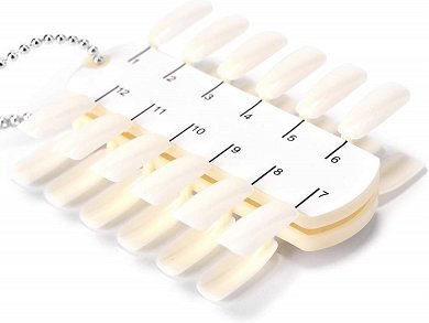 Double Nail Display with 24 Positions Beige