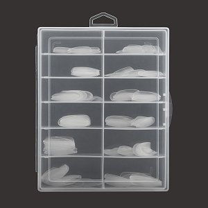 Soft Gel Nail Tips Oval Medium Clear 100pcs