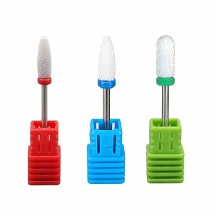 Ersatz-Keramikbits fur Nagelfraser zur Materialentfernung 5 Stuck Case