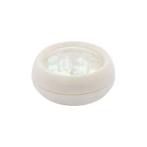 Pailletten weiss irisierend, 3 g
