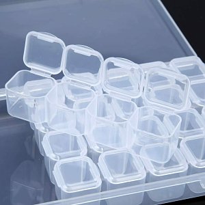 Case for Nail Art Accessories Plastic 28 Places