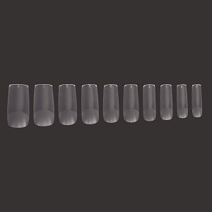 Soft Gel Nail Tips Squoval Medium Clear 100pcs