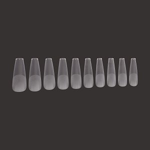 Soft Gel Nail Tips Coffin Large Clear 100pcs