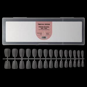 Press On Nails Tips Ultra Thin Coffin Small Matte Clear 120pcs