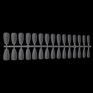 Press On Nails Tips Ultra Thin Coffin Medium Matte Clear 120pcs