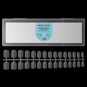 Press On Nails Tips Ultra Thin Square Small Matte Clear 120pcs