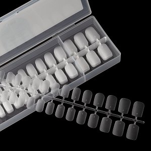 Press On Nails Tips Ultra Thin Square Small Matte Clear 120pcs