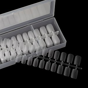 Press On Nails Tips Ultra Thin Squoval Medium Matte Clear 120pcs