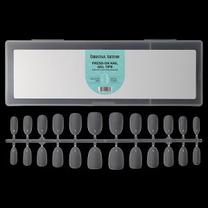 Press On Nails Tips Ultra Thin Oval Small Matte Clear 120pcs
