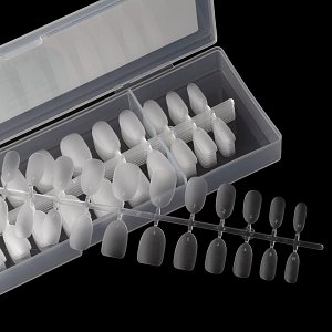 Press On Nails Tips Ultra Thin Oval Small Matte Clear 120pcs