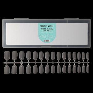 Press On Nails Tips Ultra Thin Oval Medium Matte Clear 120pcs