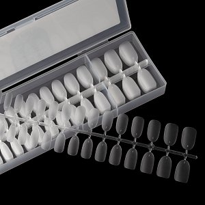 Press On Nails Tips Ultra Thin Oval Medium Matte Clear 120pcs