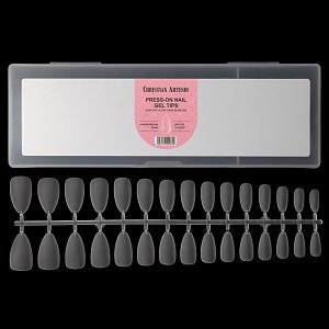 Press On Nails Tips Ultra Thin Almond Medium Matte Clear 120pcs