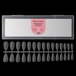 Press On Nails Tips Ultra Thin Almond Large Matte Clear 120pcs