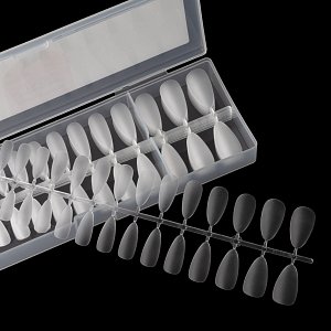 Press On Nails Tips Ultra Thin Almond Large Matte Clear 120pcs