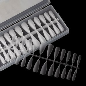 Press On Nails Tips Ultra Thin Stilleto Large Matte Clear 120pcs