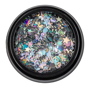 Nail Decoration Stars Silver