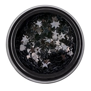 Nail Decoration Stars Black