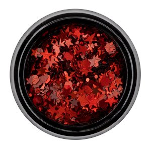 Nail Decoration Stars Red